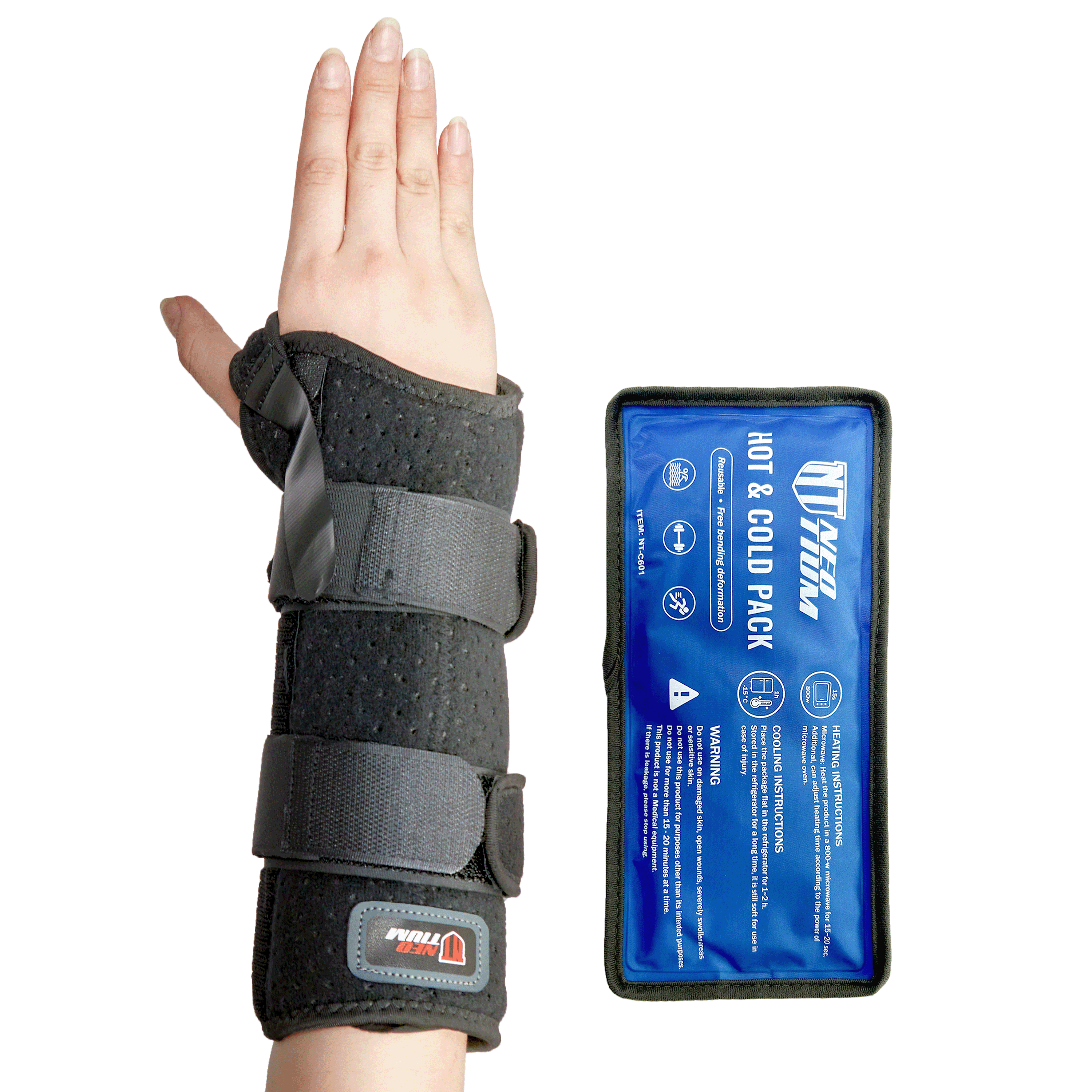 NeoTium Wrist Brace with Hot/Cold Pack
