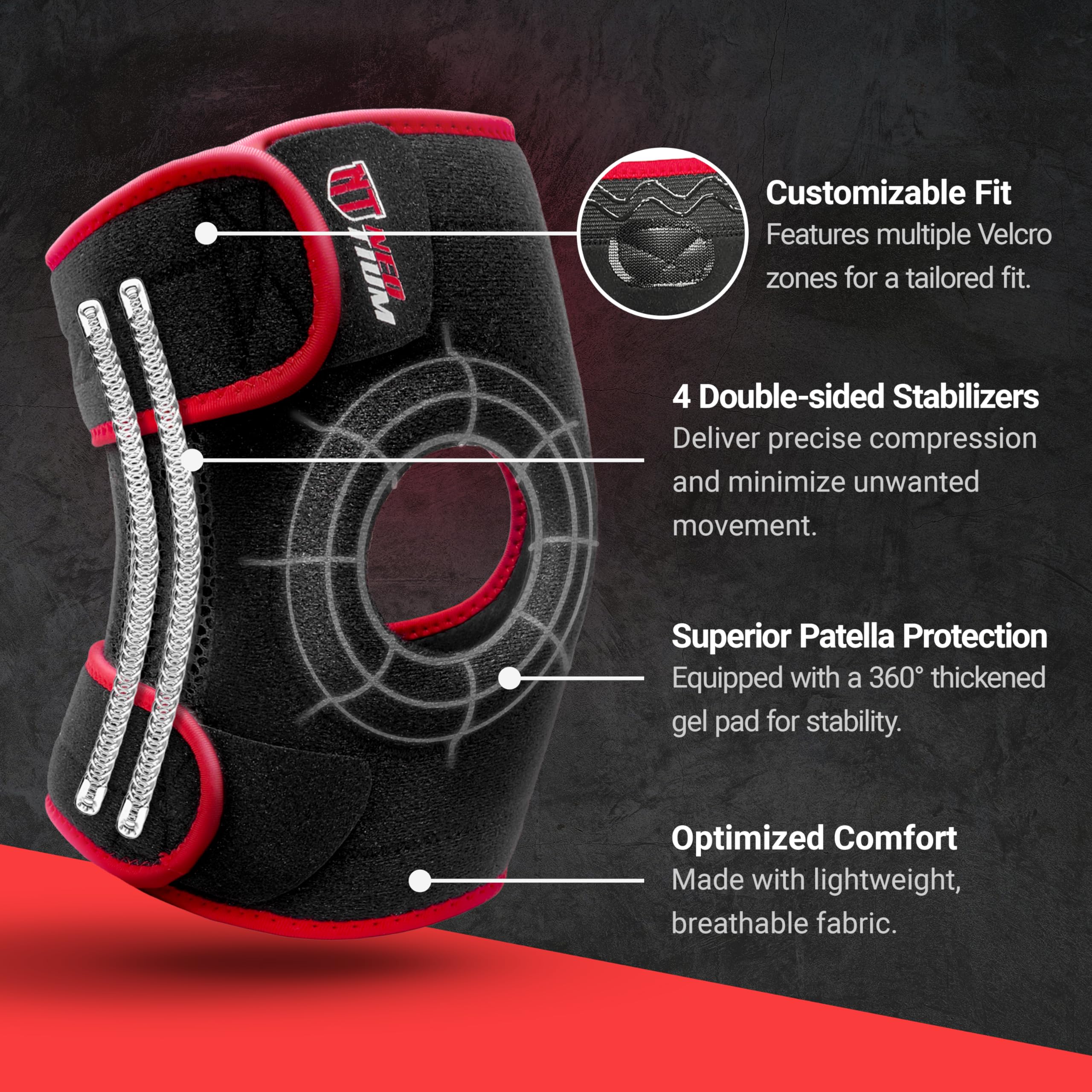 NeoTium Knee Brace Pro with Ice Pack