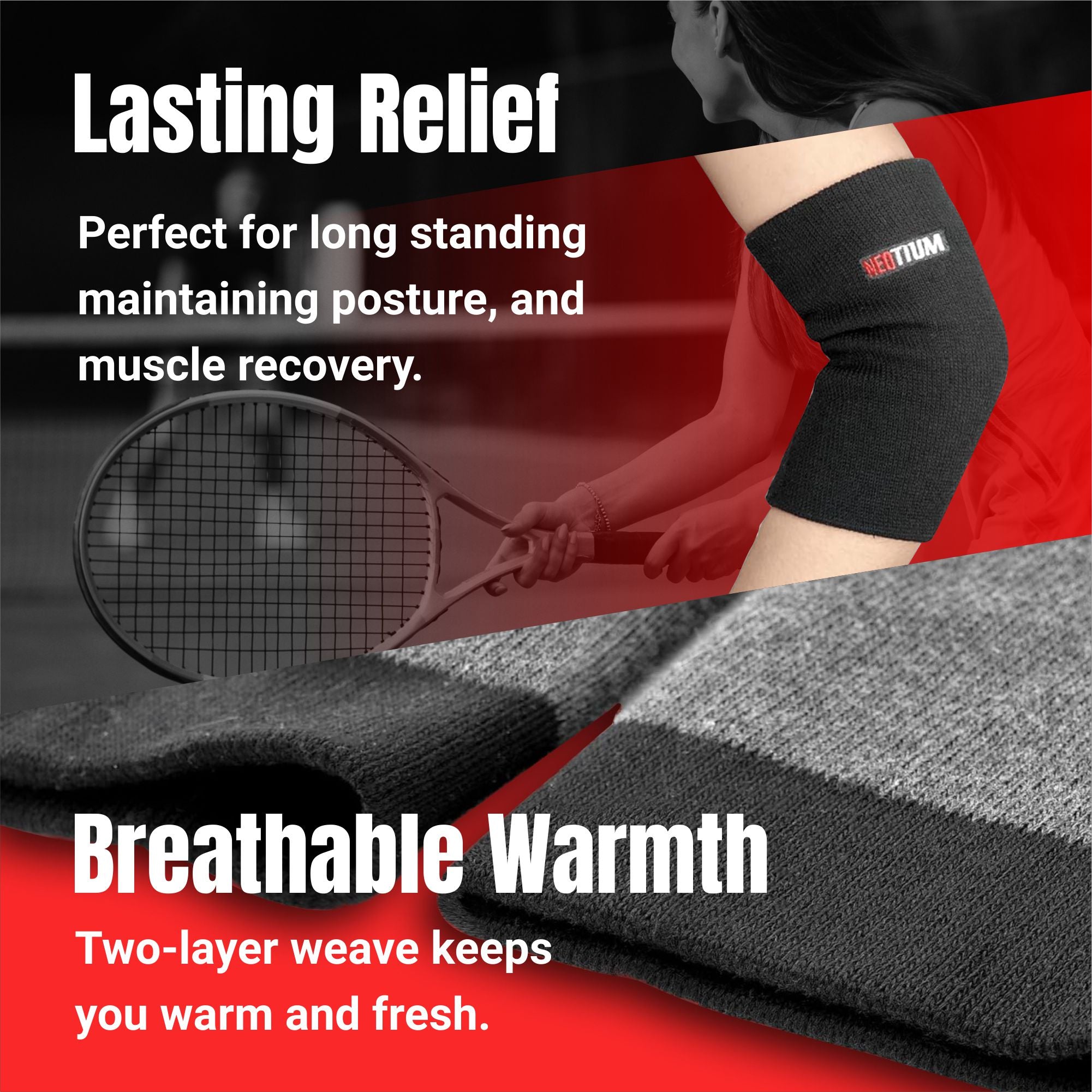 NeoTium Thermal elbow Warmers Recovery Sleeves