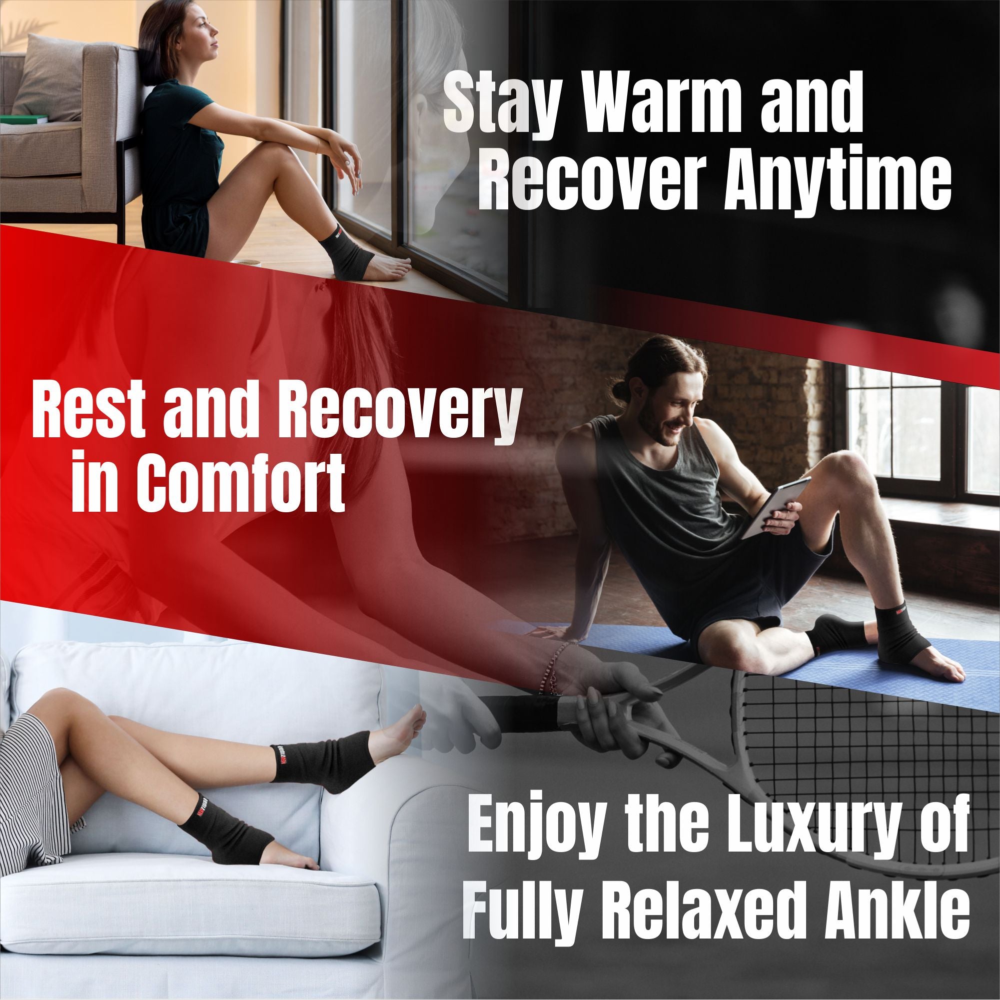NeoTium Thermal Ankle Warmers and Recovery Sleeves