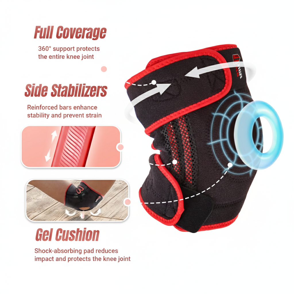 NeoTium Knee Brace Pro－RED