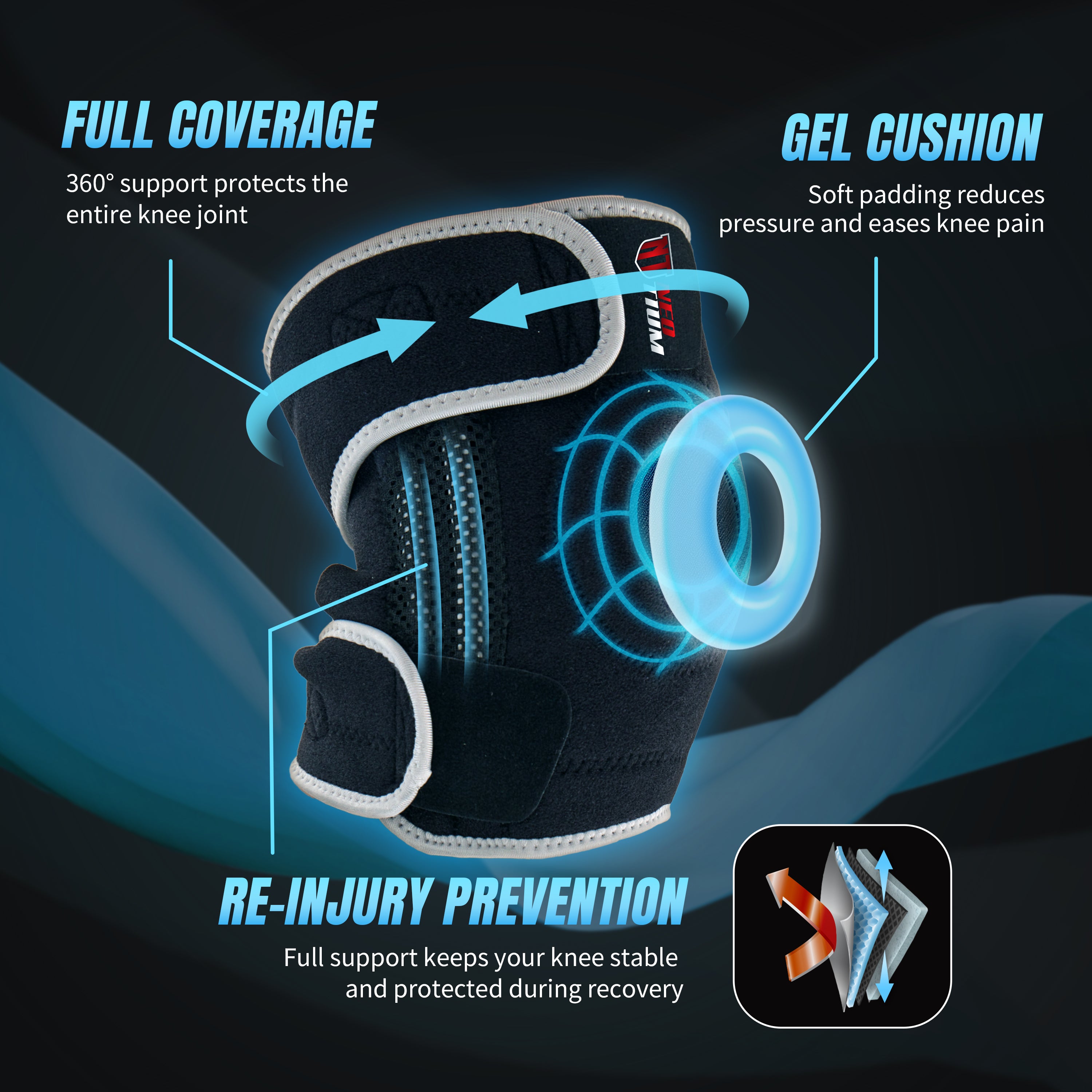 NeoTium Knee Brace Pro－GREY