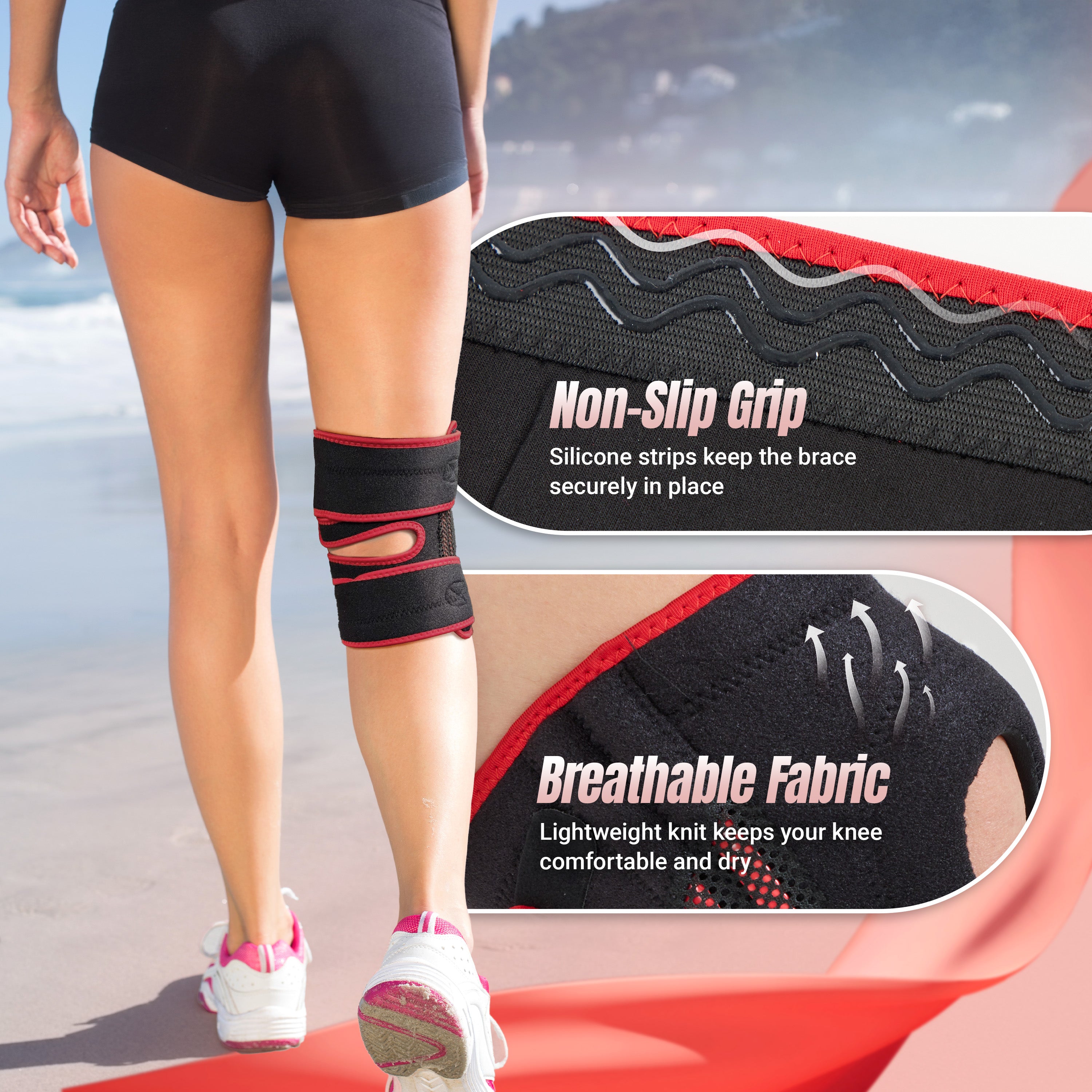 NeoTium Knee Brace Pro－RED