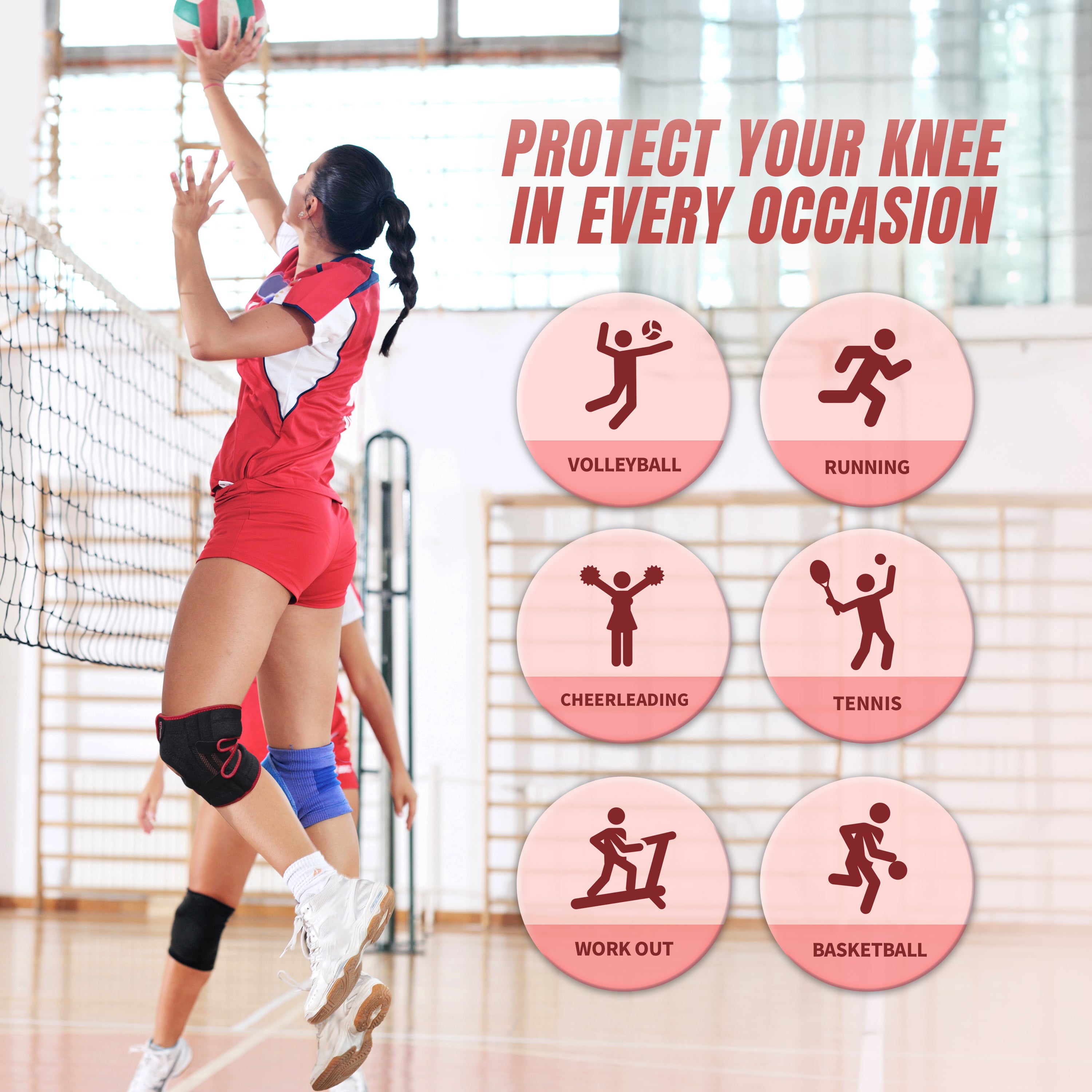 NeoTium Knee Brace Pro－RED